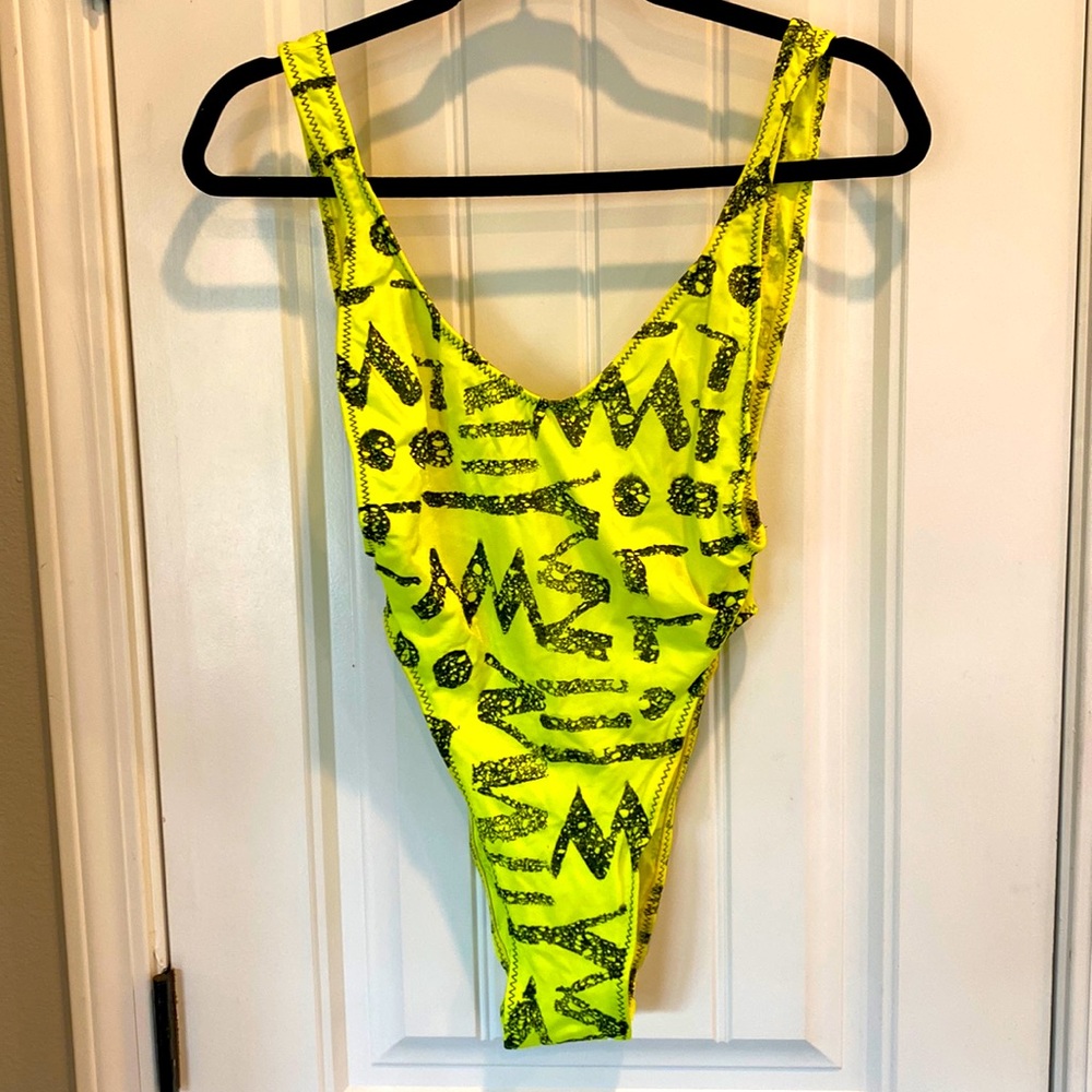 VINTAGE Underwets by Sunset Beach One Piece Swimsuit High Waisted Women’s Size M